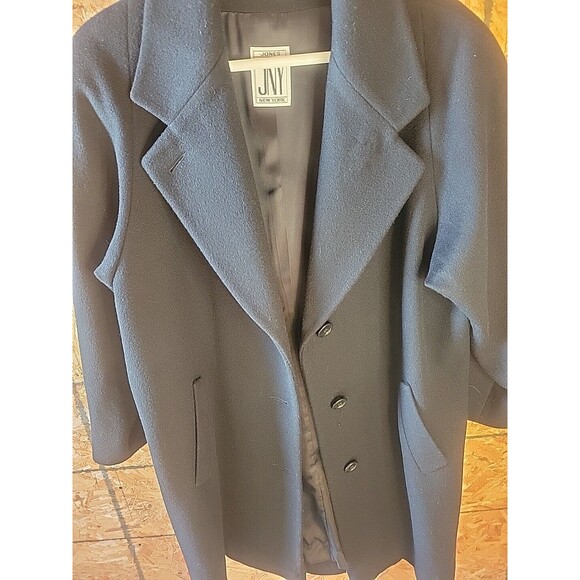 Vintage New Jones New York 100% Pure‎ Wool Coat Size XL - Picture 3 of 16